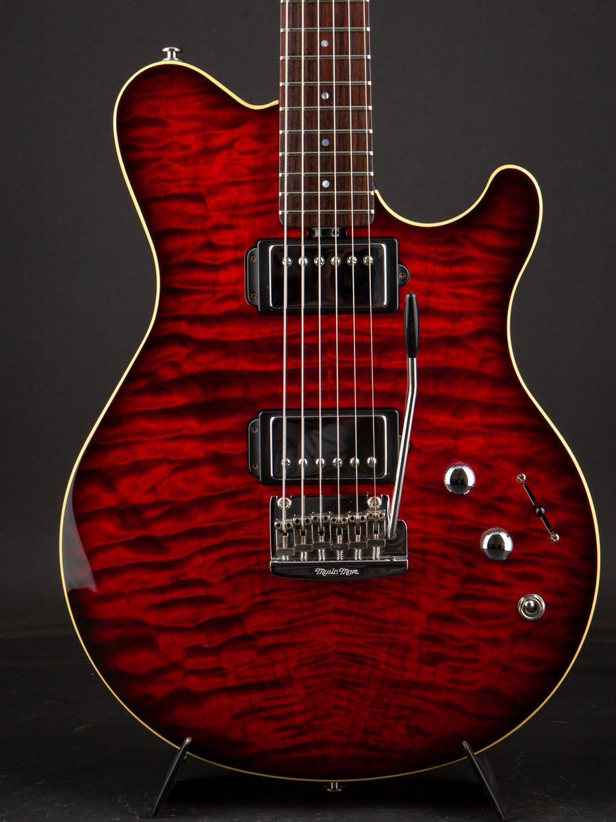 Ernie Ball Musicman : 25th Anniversary BFR Venetian Quilt Redburst