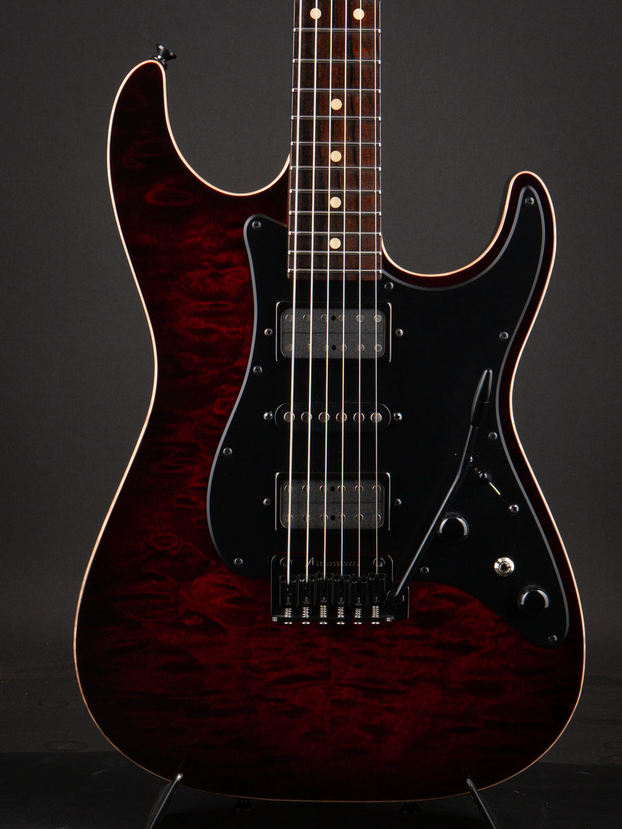 Tom Anderson: Drop Top Classic - Cajun Red to Dark Red Burst with