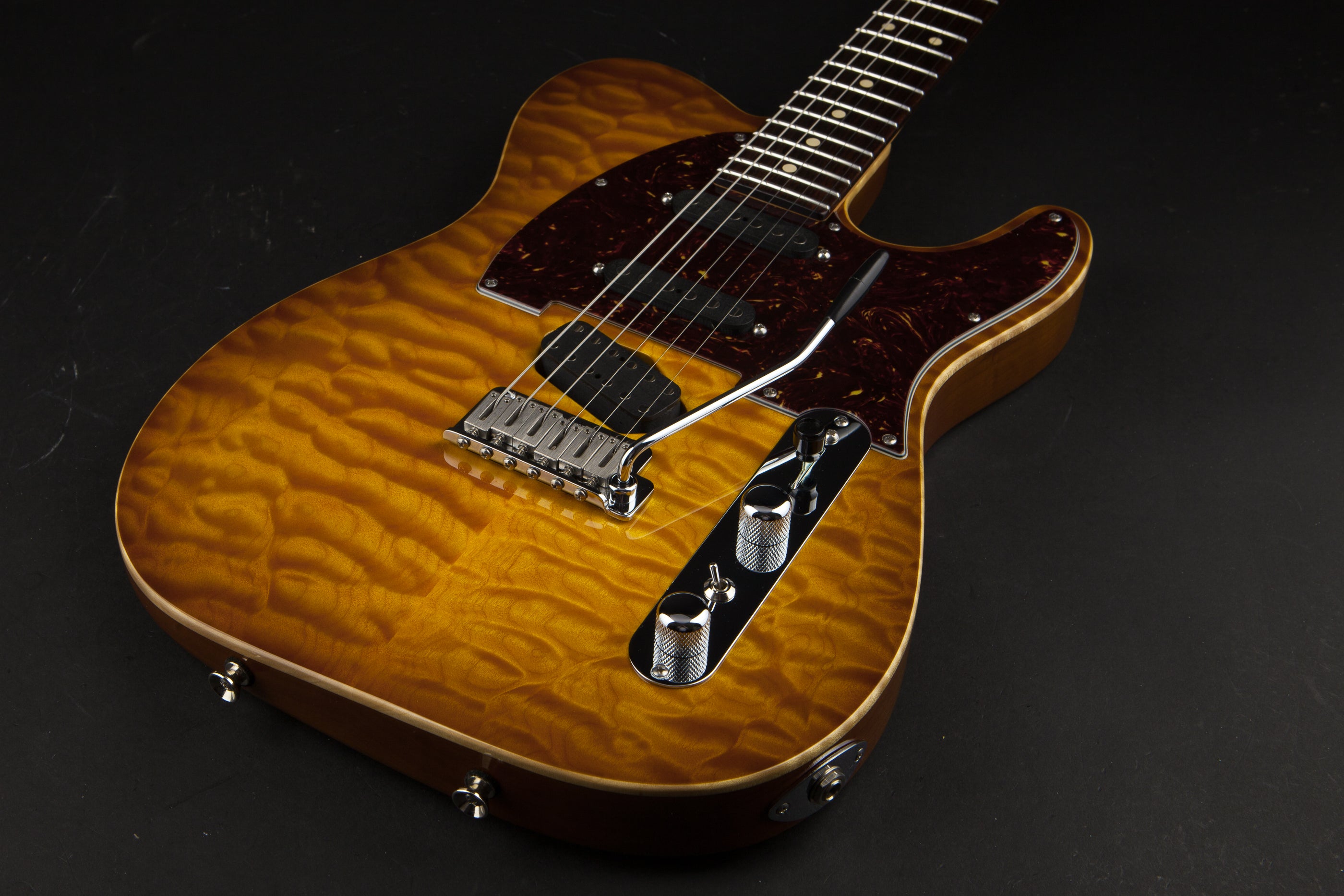 Tom Anderson: Hollow Drop T Classic Tobacco Fade with Binding #07-27-12P