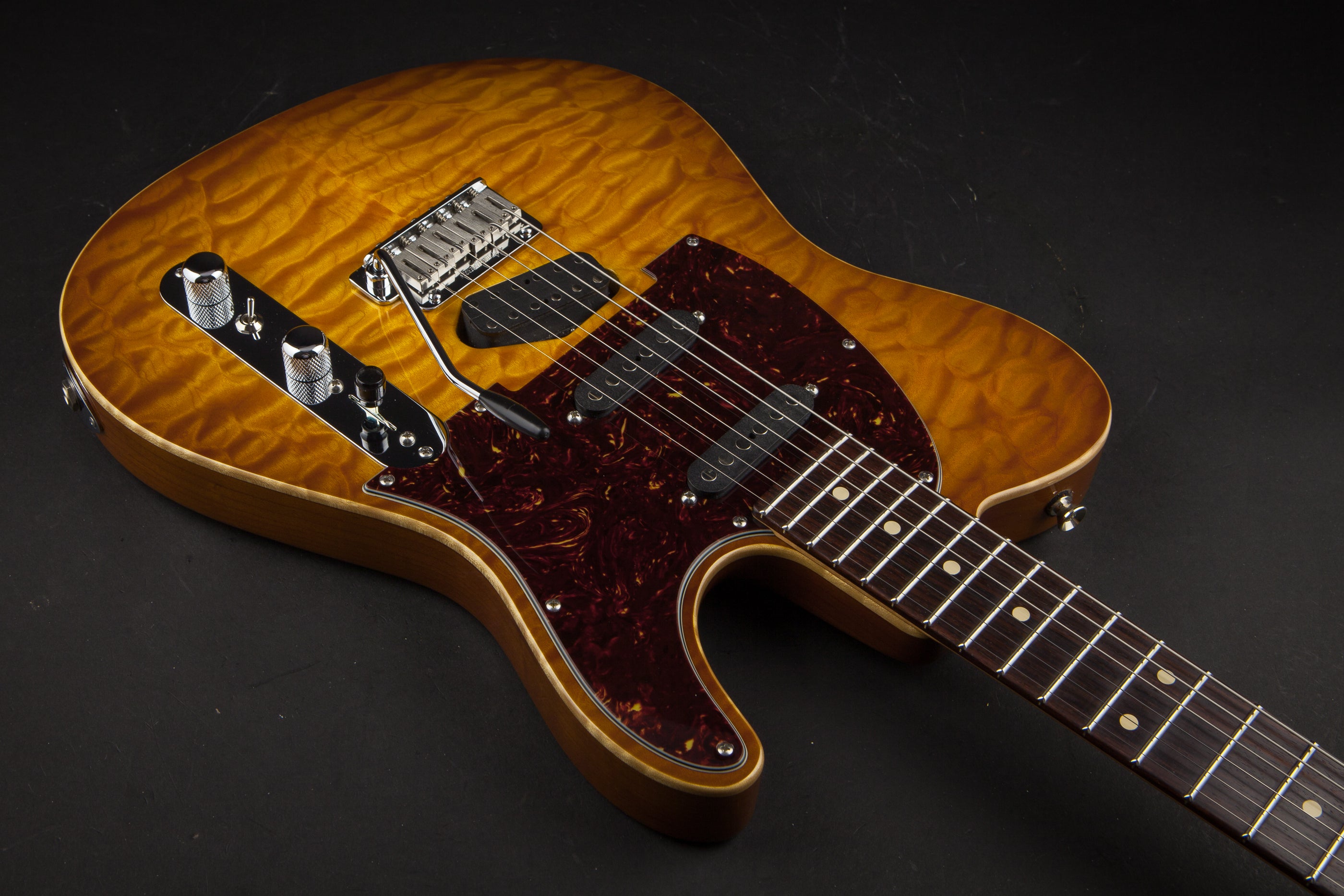 Tom Anderson: Hollow Drop T Classic Tobacco Fade with Binding #07-27-12P