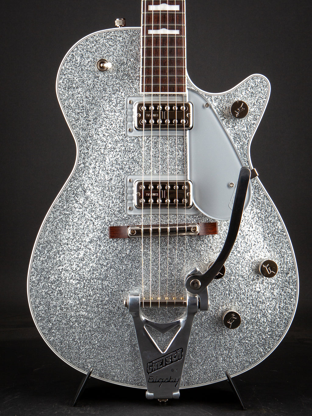 Gretsch Guitars: G6129T-89 Vintage Select Sparkle Jet w/ Bigsby - Silver Sparkle #JT21093734