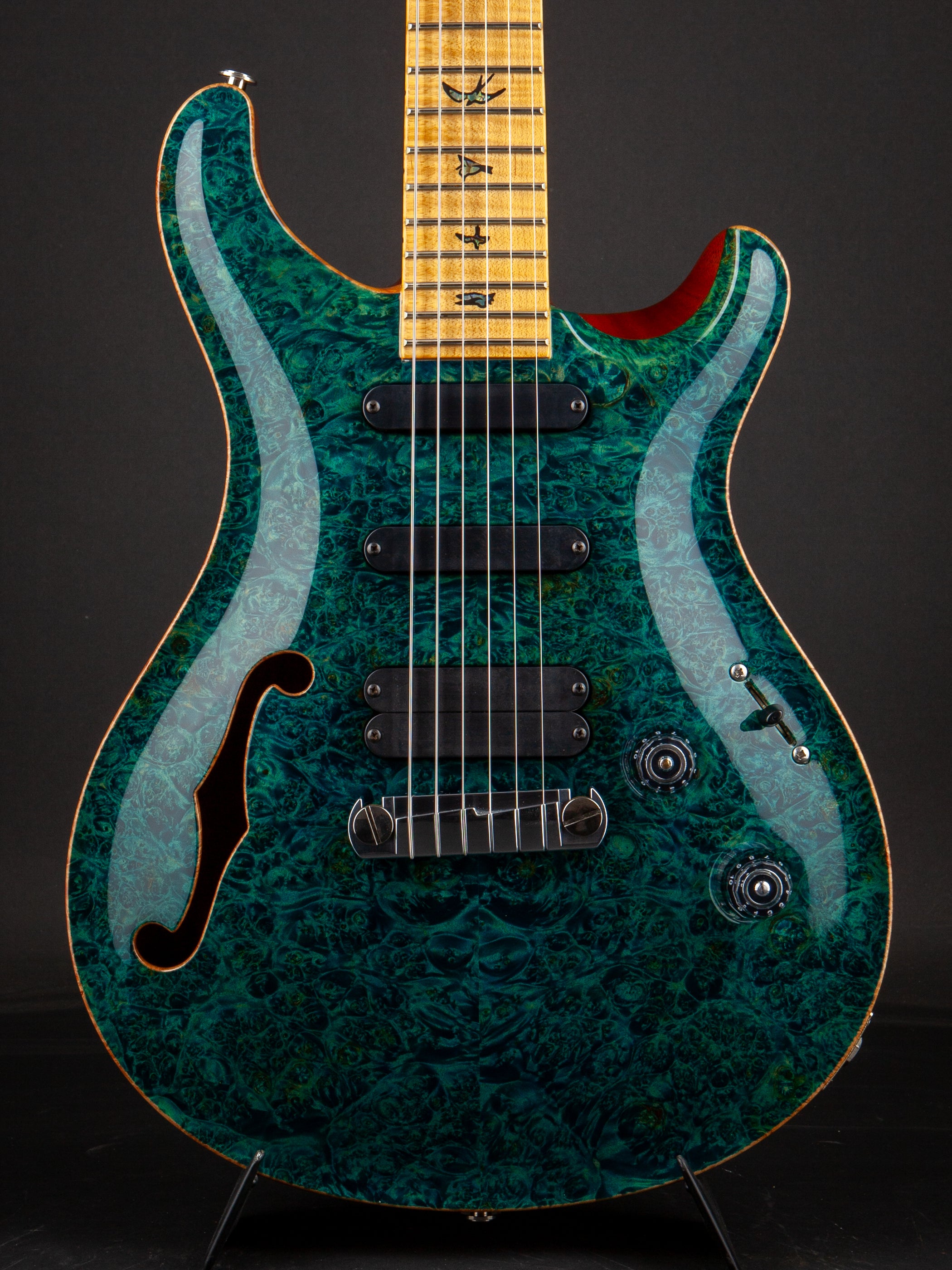 PRS Private Stock: 305 Semi-Hollow - Faded Aquamarine #3358