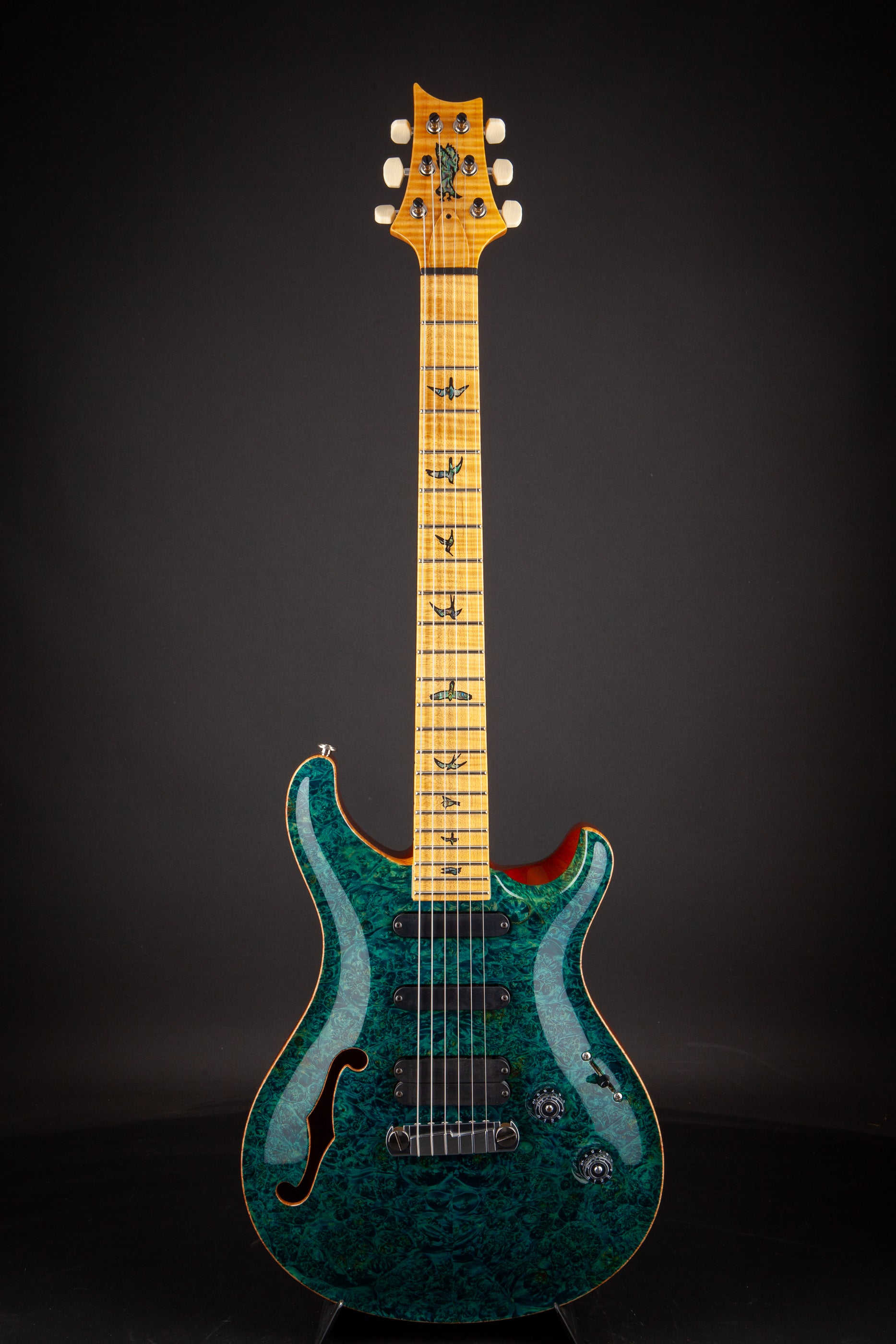 PRS Private Stock: 305 Semi-Hollow - Faded Aquamarine #3358