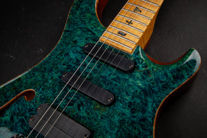 PRS Private Stock: 305 Semi-Hollow - Faded Aquamarine #3358