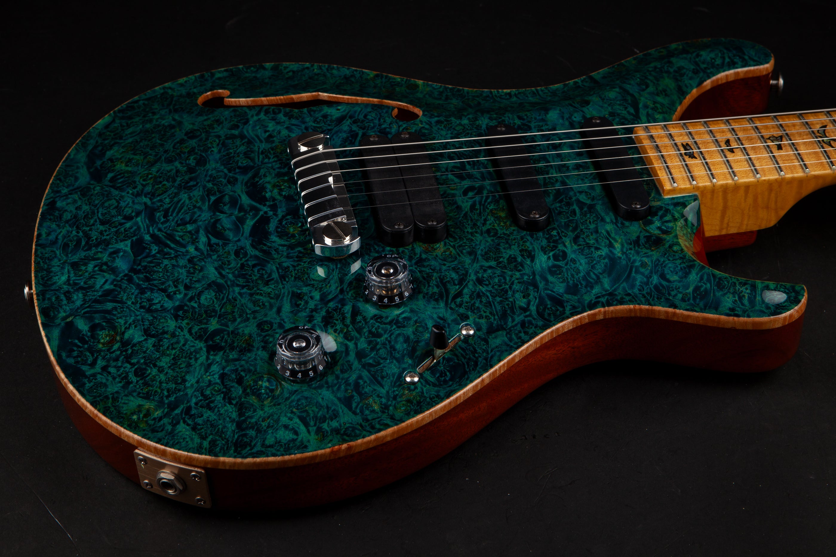 PRS Private Stock: 305 Semi-Hollow - Faded Aquamarine #3358