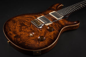 PRS Private Stock: Custom 24 Burl with Solid Rosewood Neck - Copperhead Smoked Burst #2688