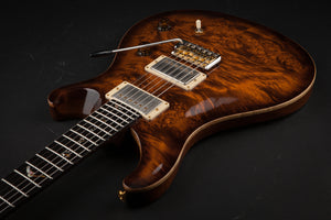 PRS Private Stock: Custom 24 Burl with Solid Rosewood Neck - Copperhead Smoked Burst #2688