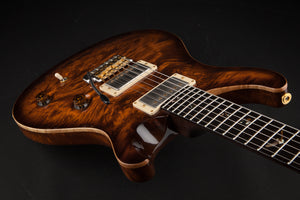 PRS Private Stock: Custom 24 Burl with Solid Rosewood Neck - Copperhead Smoked Burst #2688