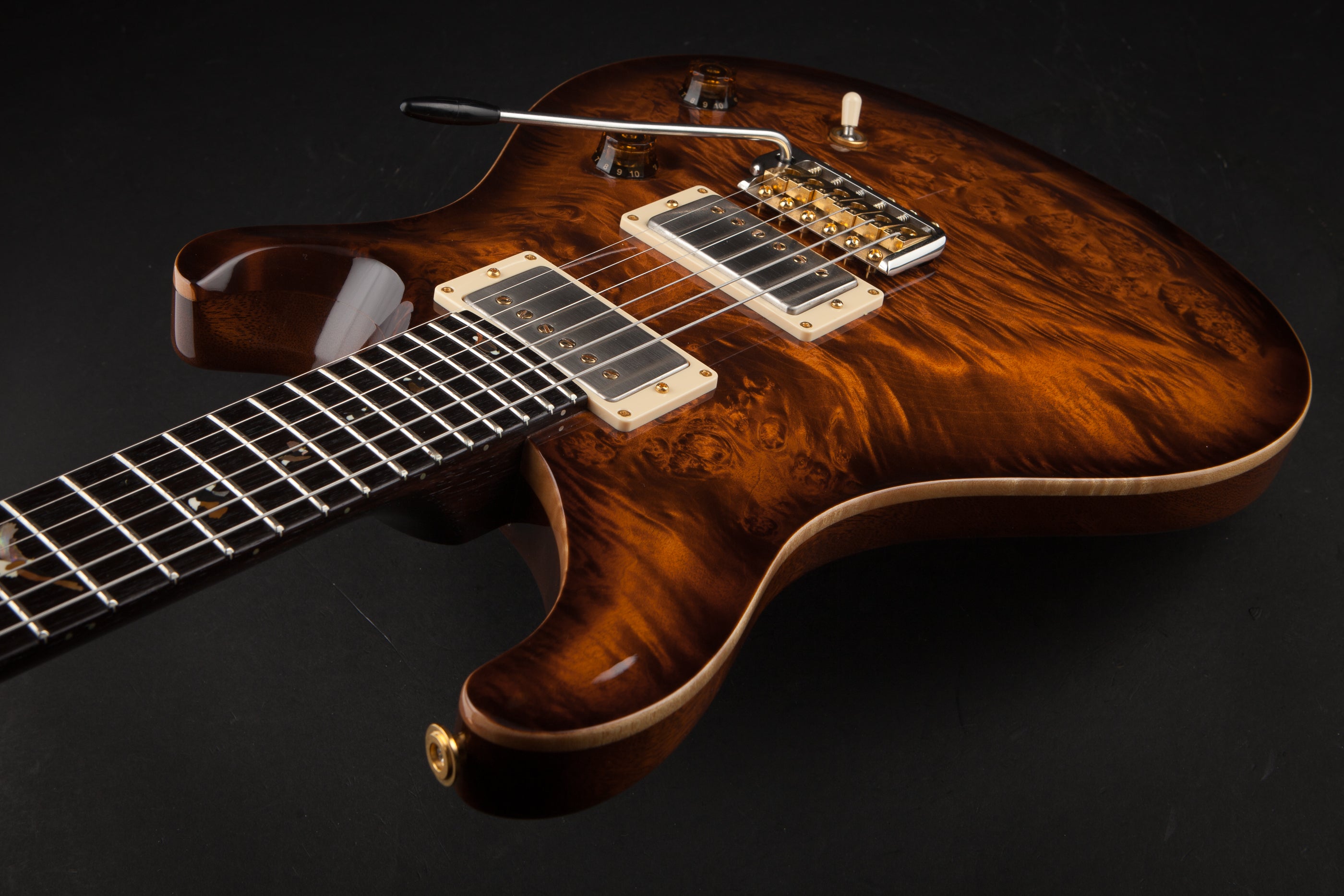 PRS Private Stock: Custom 24 Burl with Solid Rosewood Neck - Copperhead Smoked Burst #2688