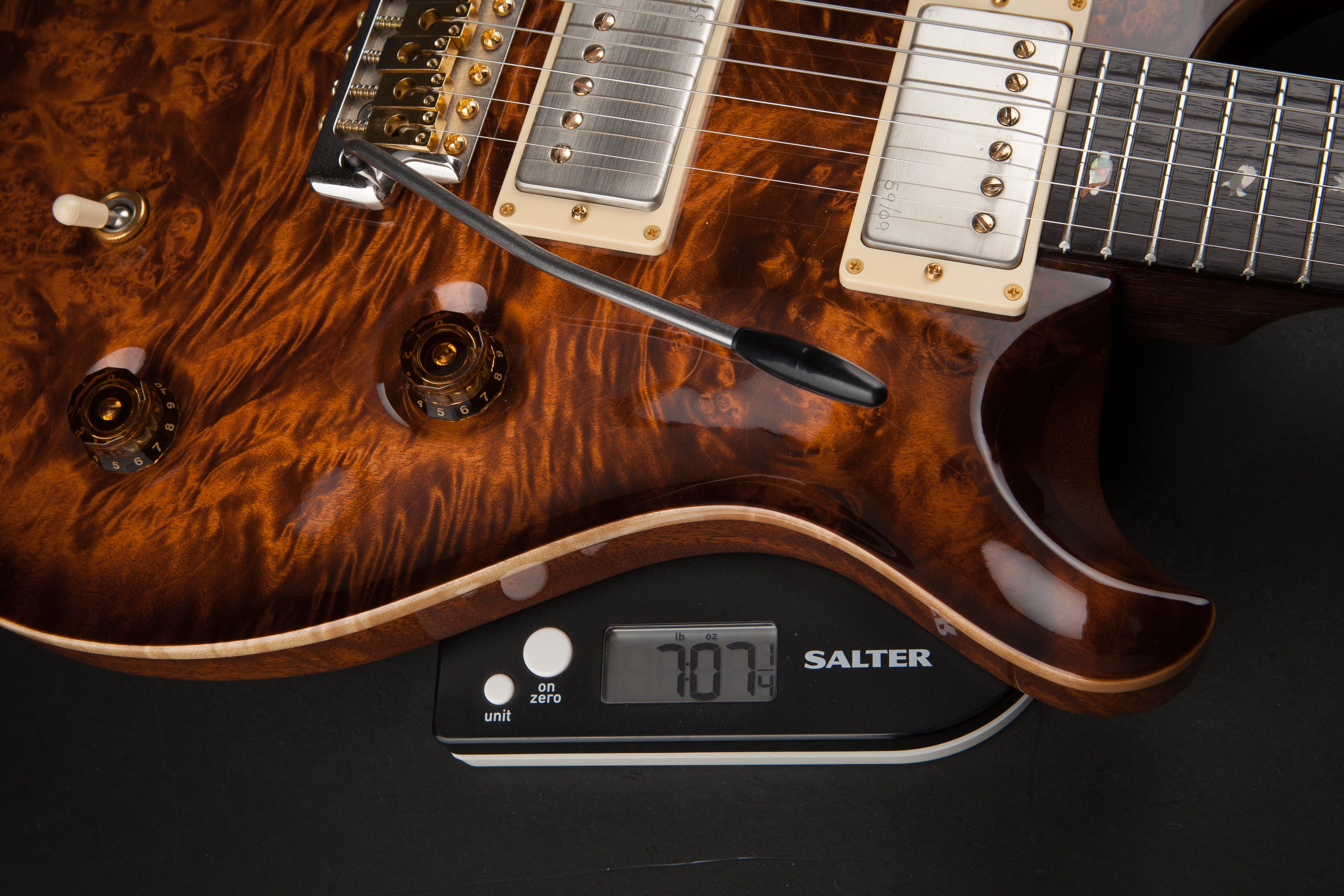 PRS Private Stock: Custom 24 Burl with Solid Rosewood Neck - Copperhead Smoked Burst #2688