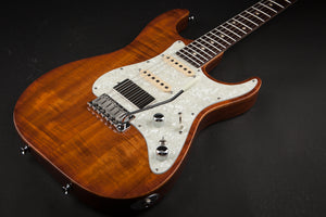 Tom Anderson: Hollow Drop Top Classic Koa Top - Honey Shaded Edge with Binding #08-31-11A