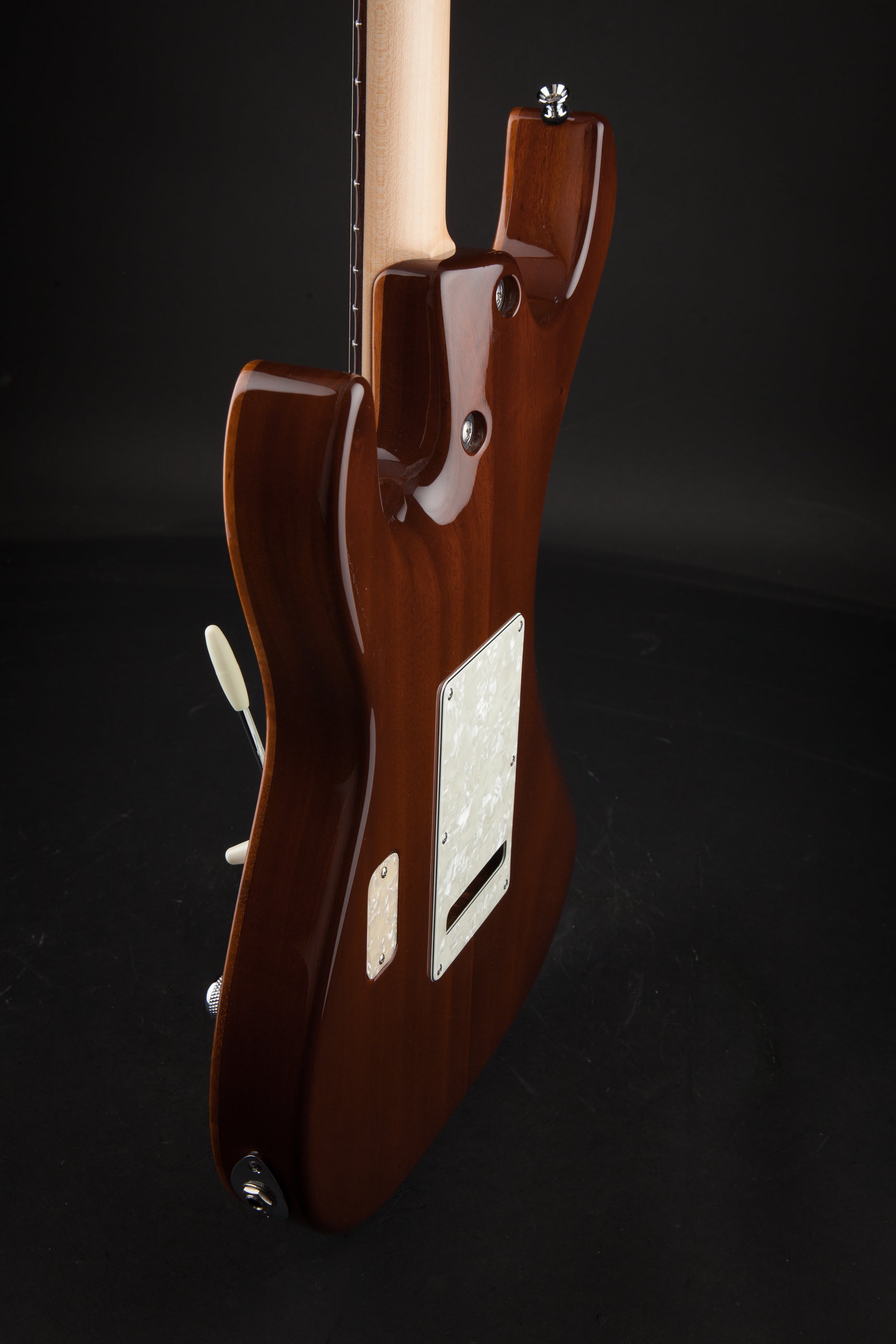 Tom Anderson: Hollow Drop Top Classic Koa Top - Honey Shaded Edge with Binding #08-31-11A