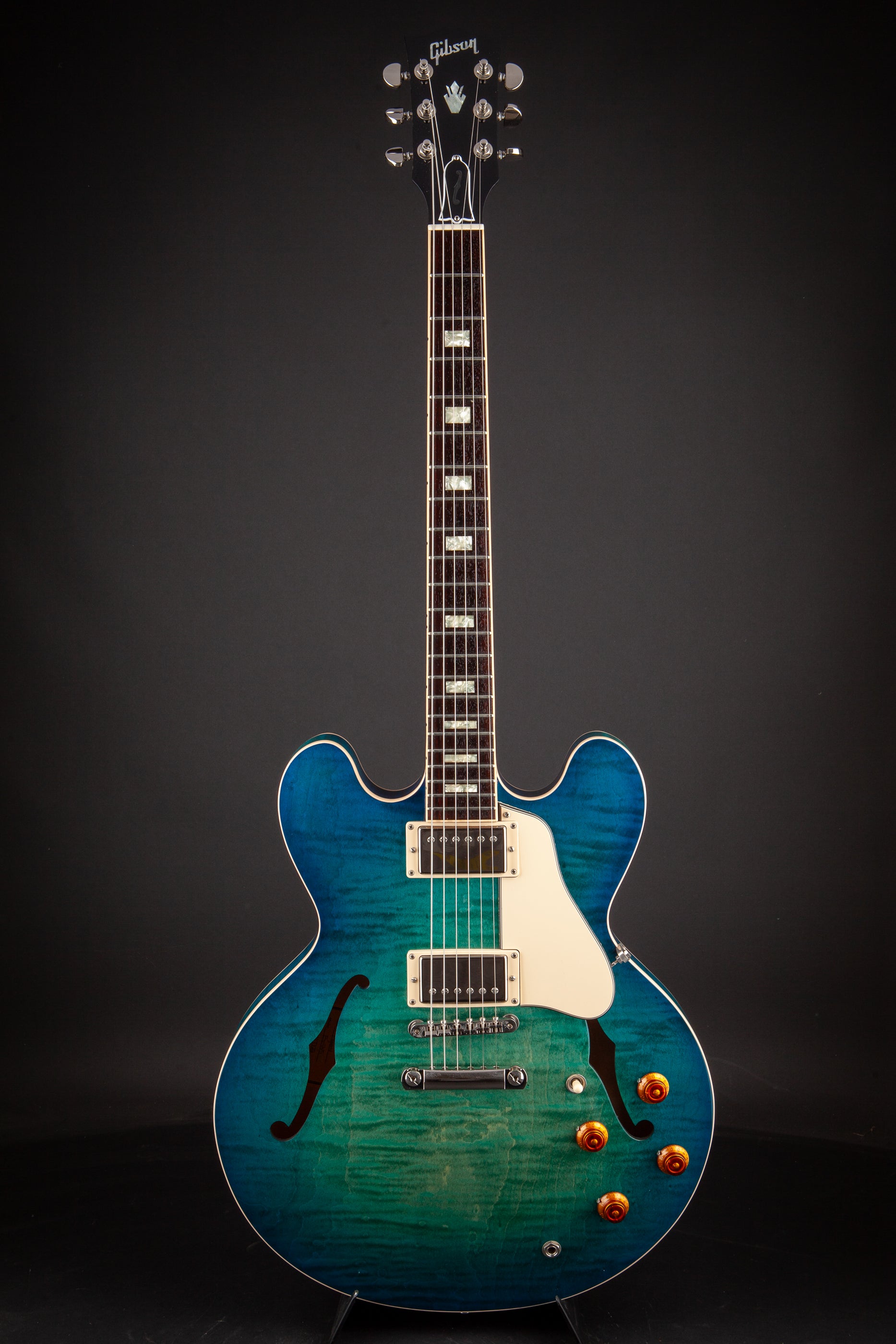 Gibson Memphis : ES-335 Figured - Aquamarine #11917722