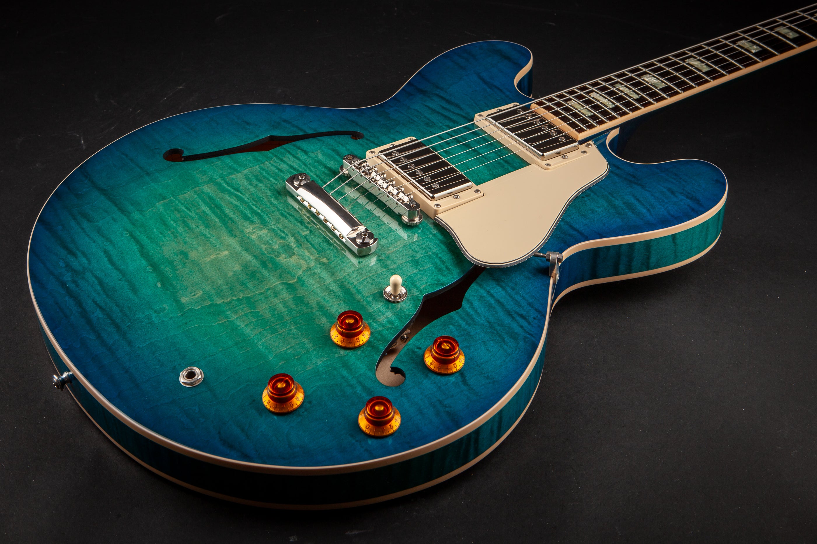 Gibson Memphis : ES-335 Figured - Aquamarine #11917722