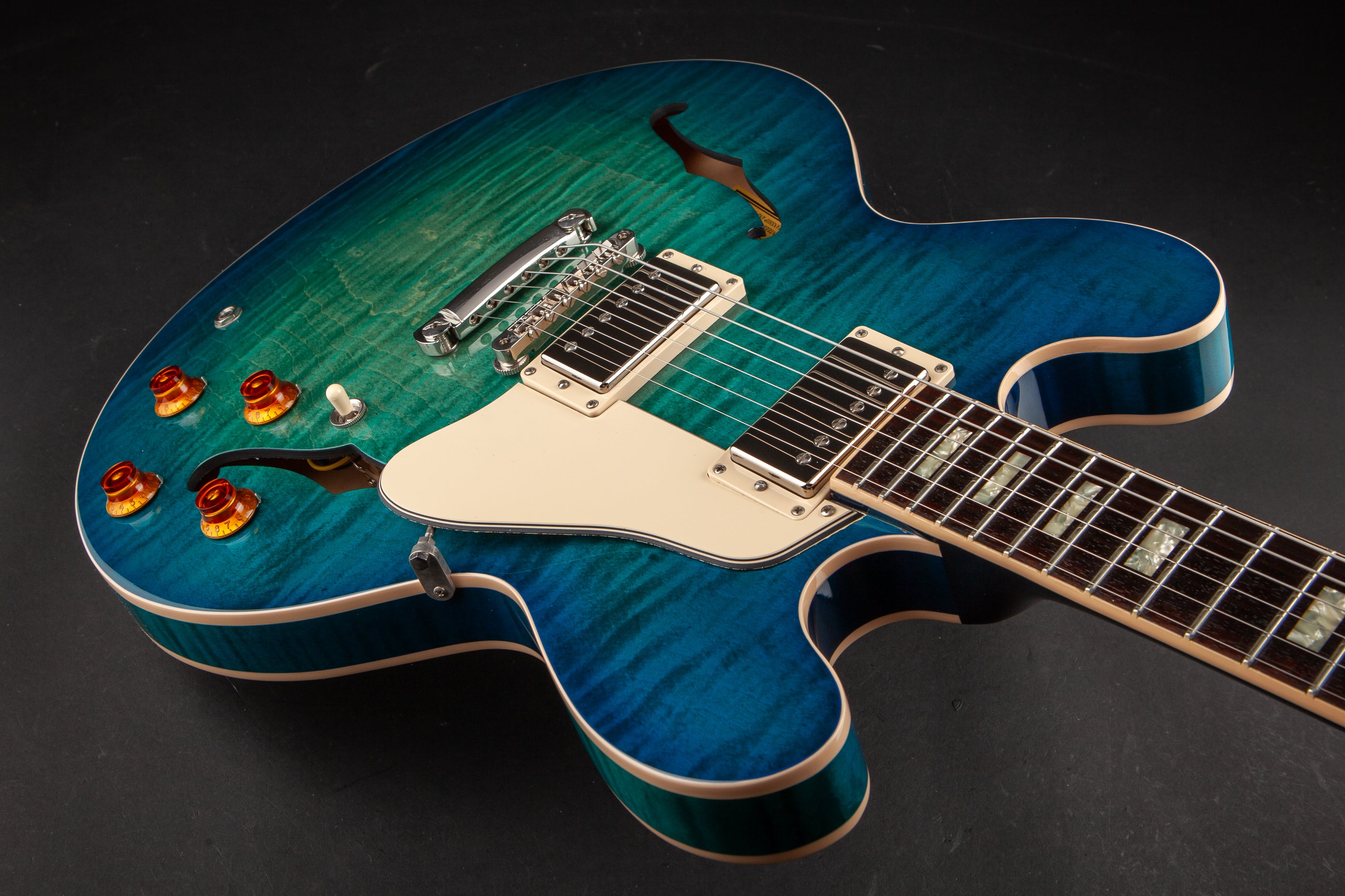 Gibson Memphis : ES-335 Figured - Aquamarine #11917722