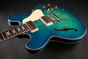 Gibson Memphis : ES-335 Figured - Aquamarine #11917722