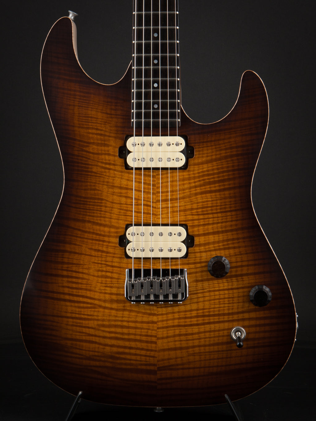 Patrick James Eggle: 96 Drop Top Hardtail - Flame Maple Tobacco Burst #10821