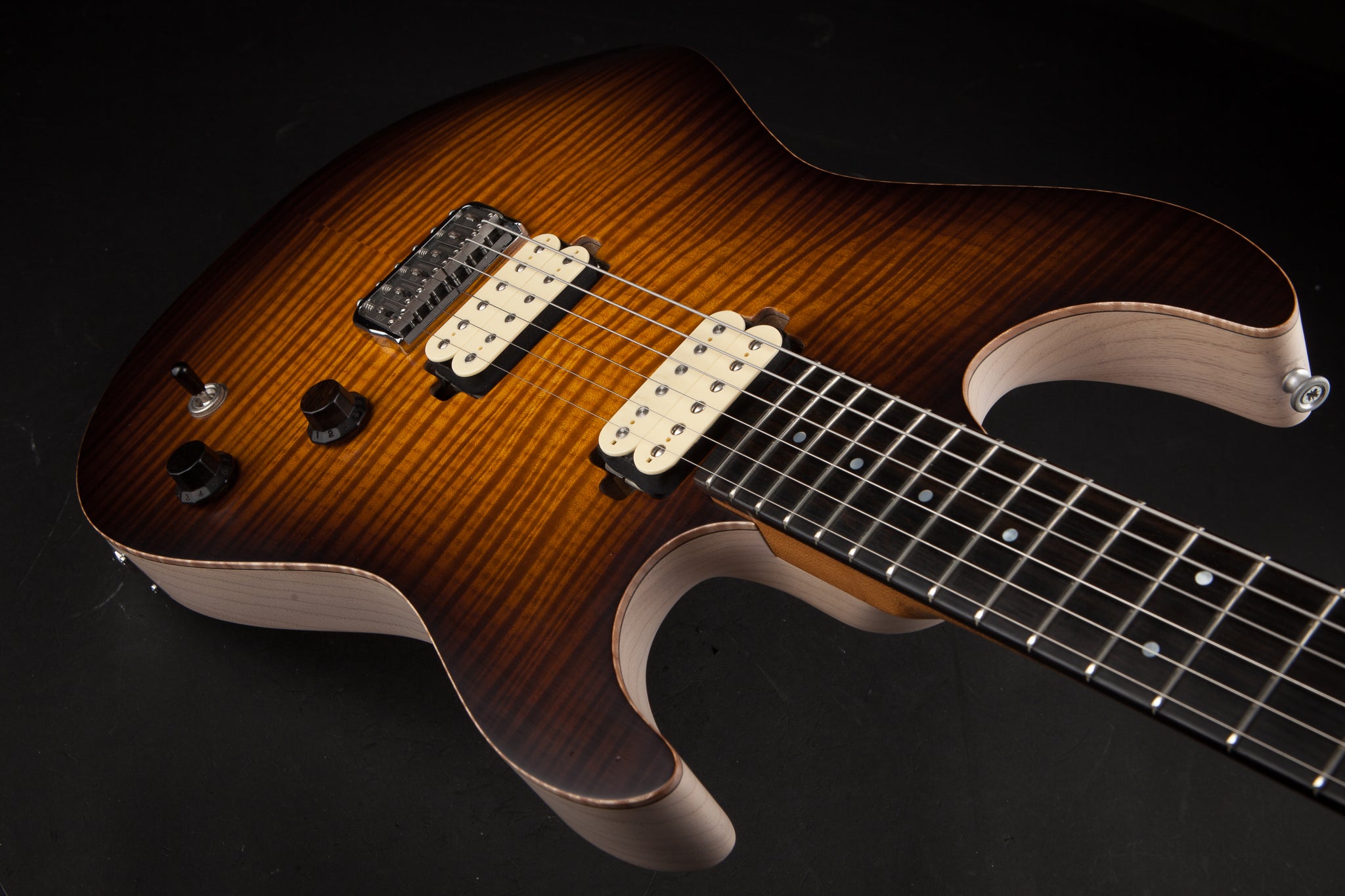 Patrick James Eggle: 96 Drop Top Hardtail - Flame Maple Tobacco Burst #10821