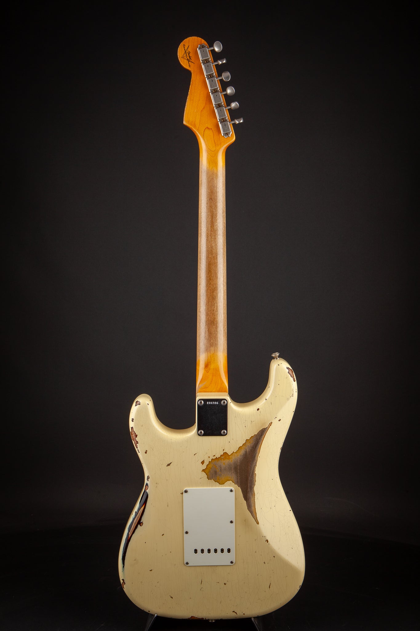 Fender Custom Shop: 60 Stratocaster Heavy Relic Vintage White over 3-Tone Sunburst #R86906