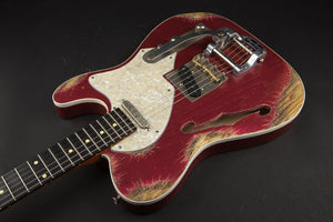 Palir Guitars Titan Thinline Candy Apple Red with Bigsby #124196