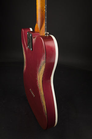 Palir Guitars Titan Thinline Candy Apple Red with Bigsby #124196