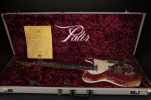 Palir Guitars Titan Thinline Candy Apple Red with Bigsby #124196
