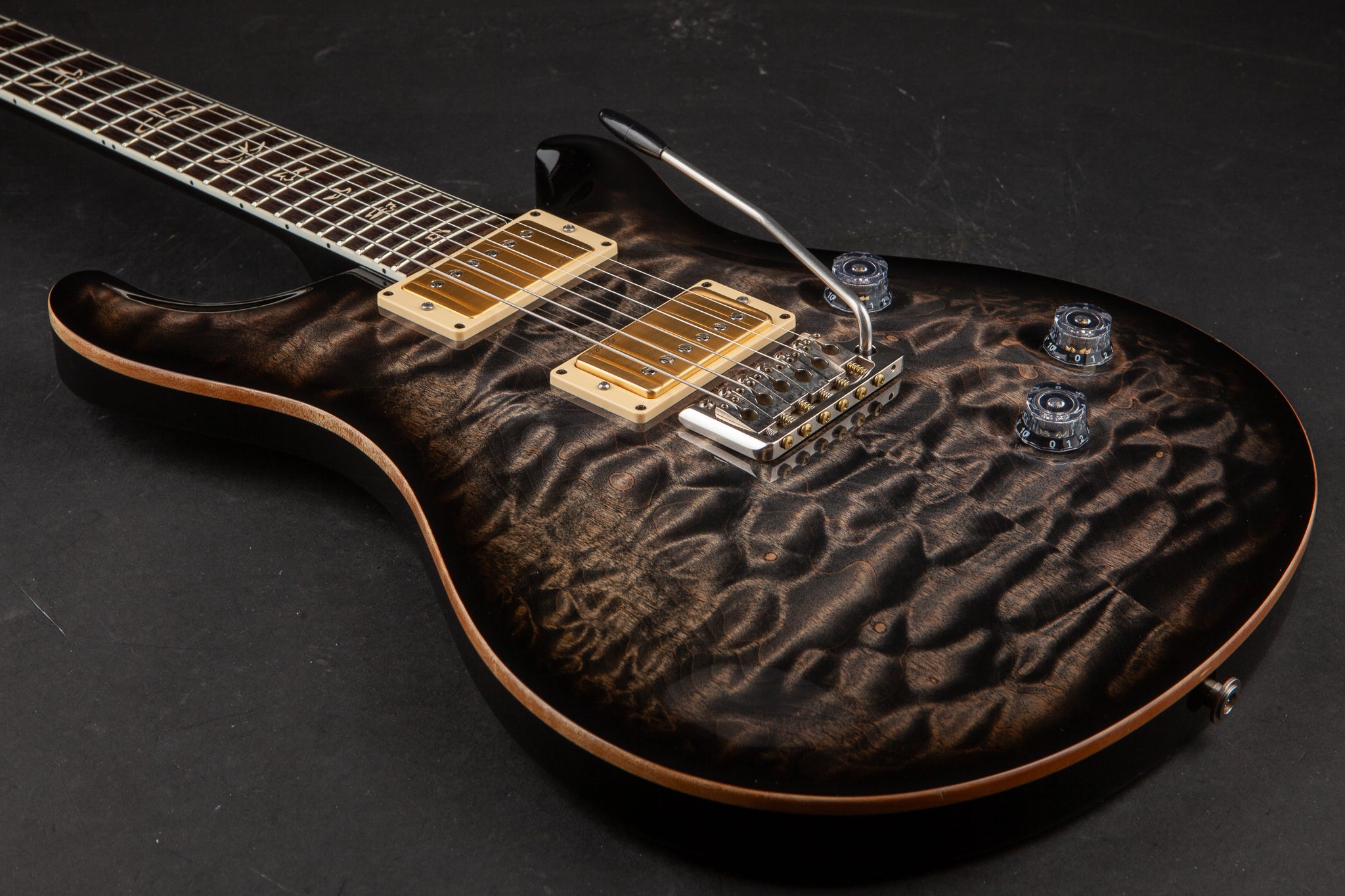 PRS Guitars: Custom 24 25th Anniversary Quilt 10-Top - Charcoal Burst  #168480