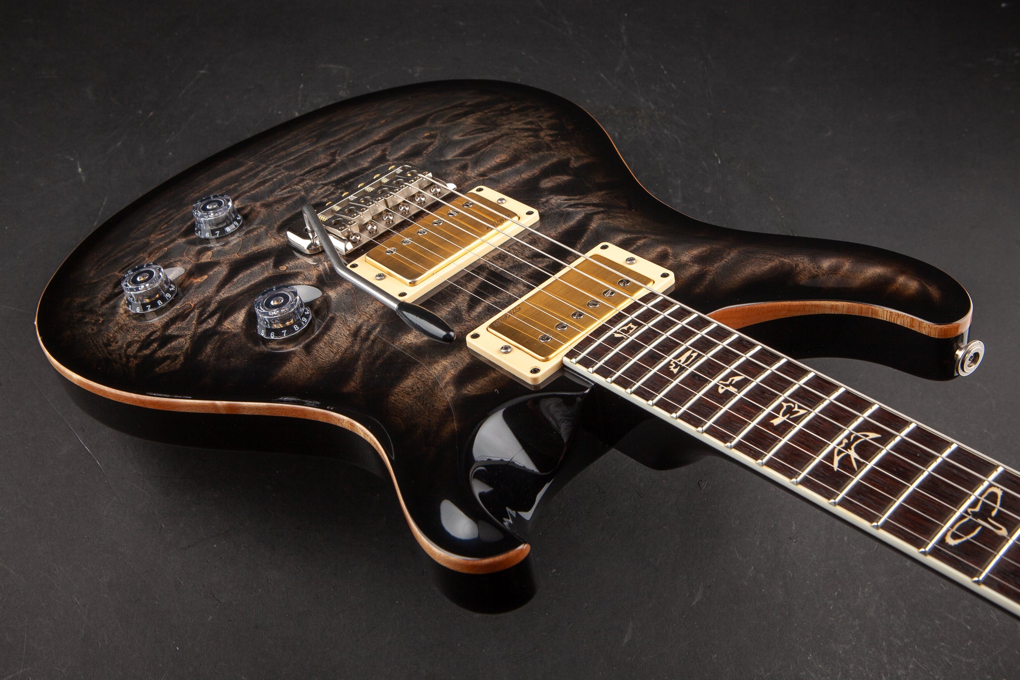 PRS Guitars: Custom 24 25th Anniversary Quilt 10-Top - Charcoal Burst  #168480