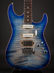 Tom Anderson: Drop Top with Hand Selected Top - Natural Jack's Blue Burst with Binding #11-05-18A