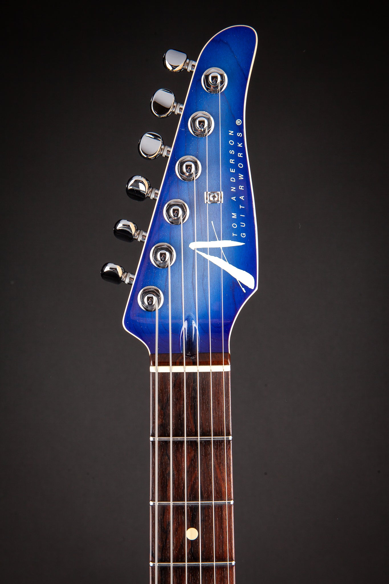 Tom Anderson: Drop Top with Hand Selected Top - Natural Jack's Blue Burst with Binding #11-05-18A