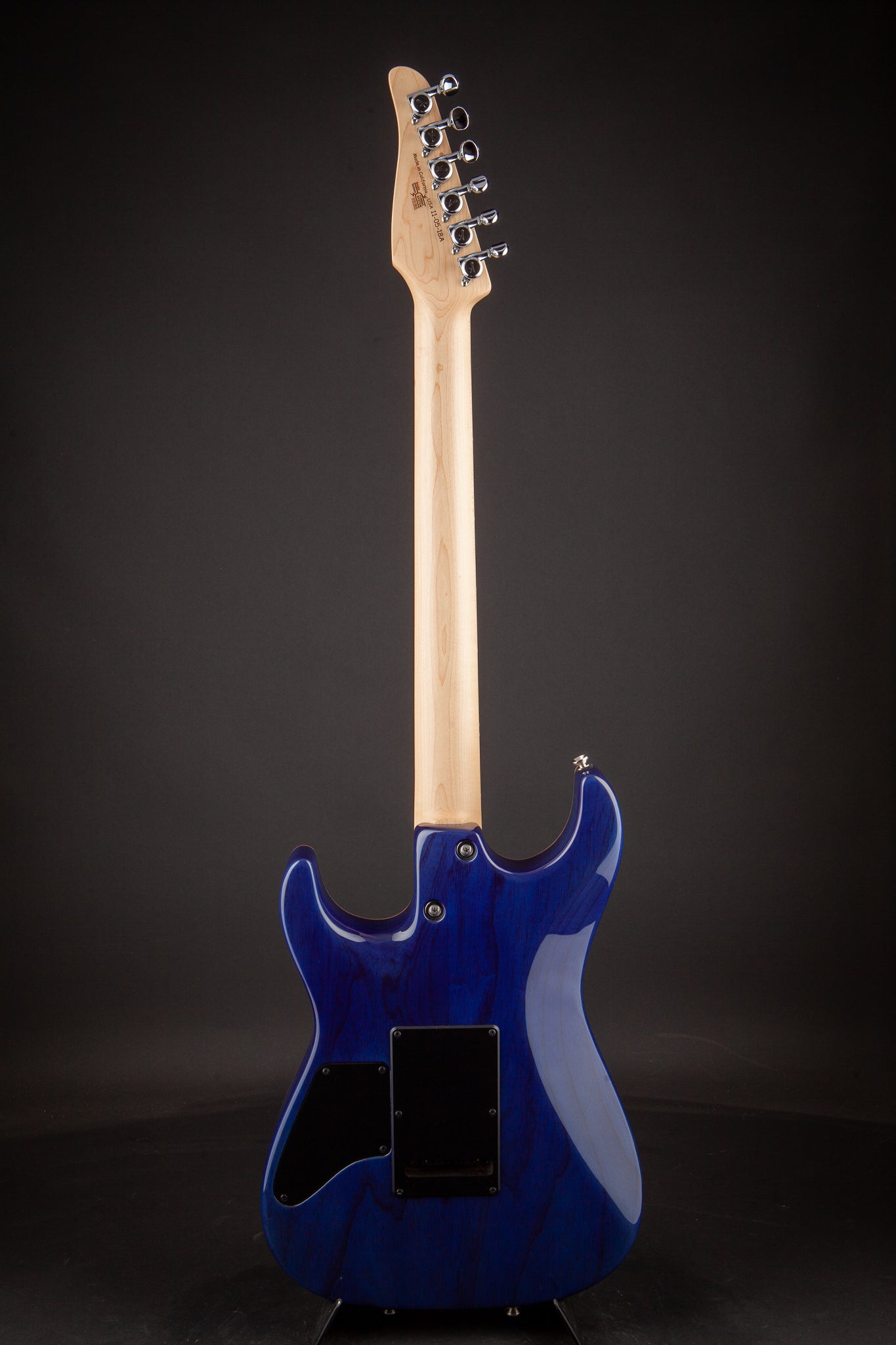 Tom Anderson: Drop Top with Hand Selected Top - Natural Jack's Blue Burst with Binding #11-05-18A