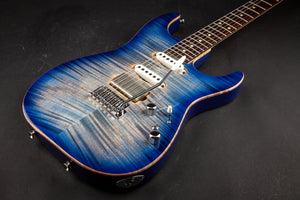 Tom Anderson: Drop Top with Hand Selected Top - Natural Jack's Blue Burst with Binding #11-05-18A