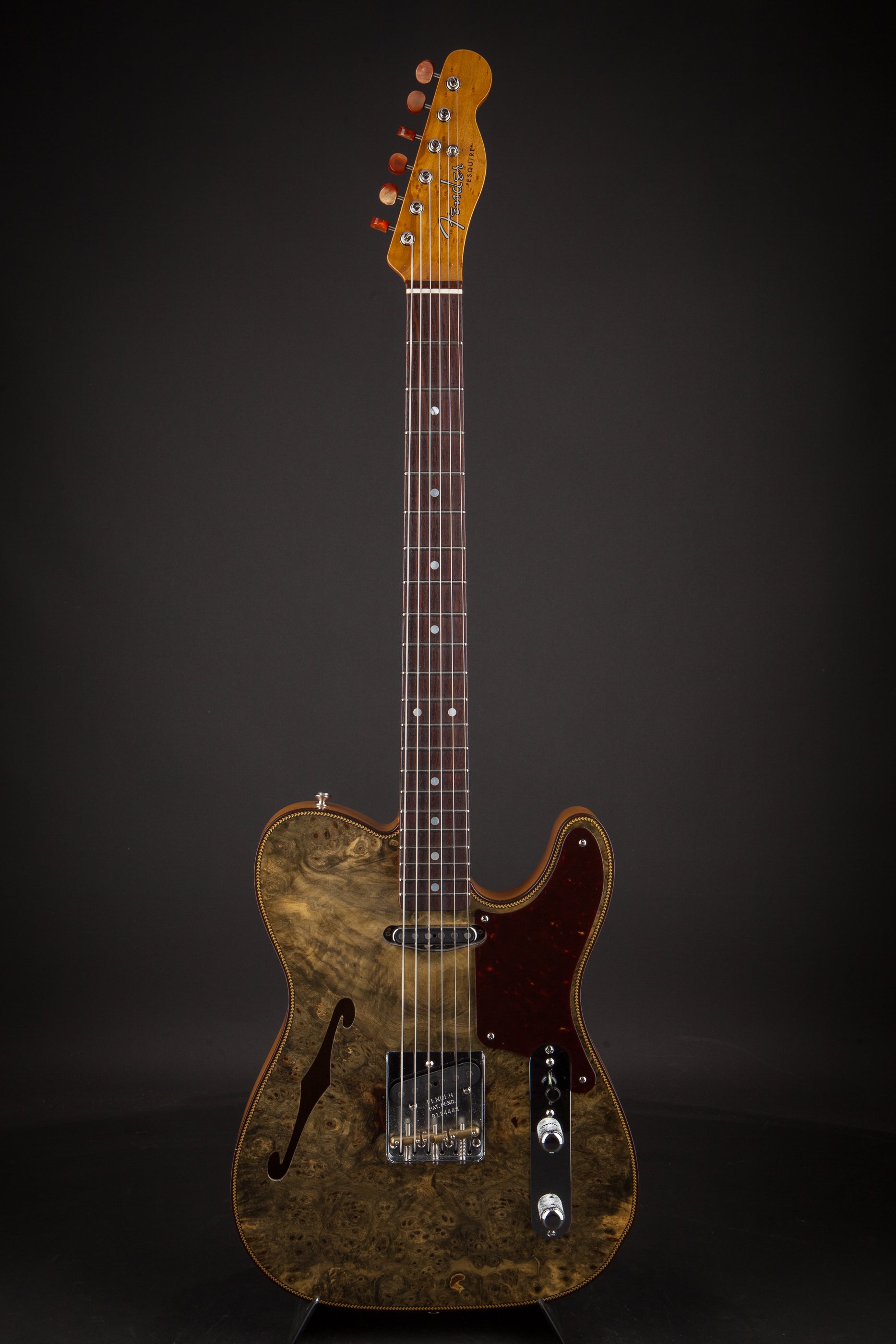 Fender Custom Shop: Artisan Buckeye Double Esquire Amber Natural #R124448