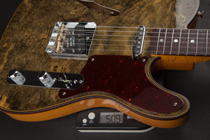 Fender Custom Shop: Artisan Buckeye Double Esquire Amber Natural #R124448