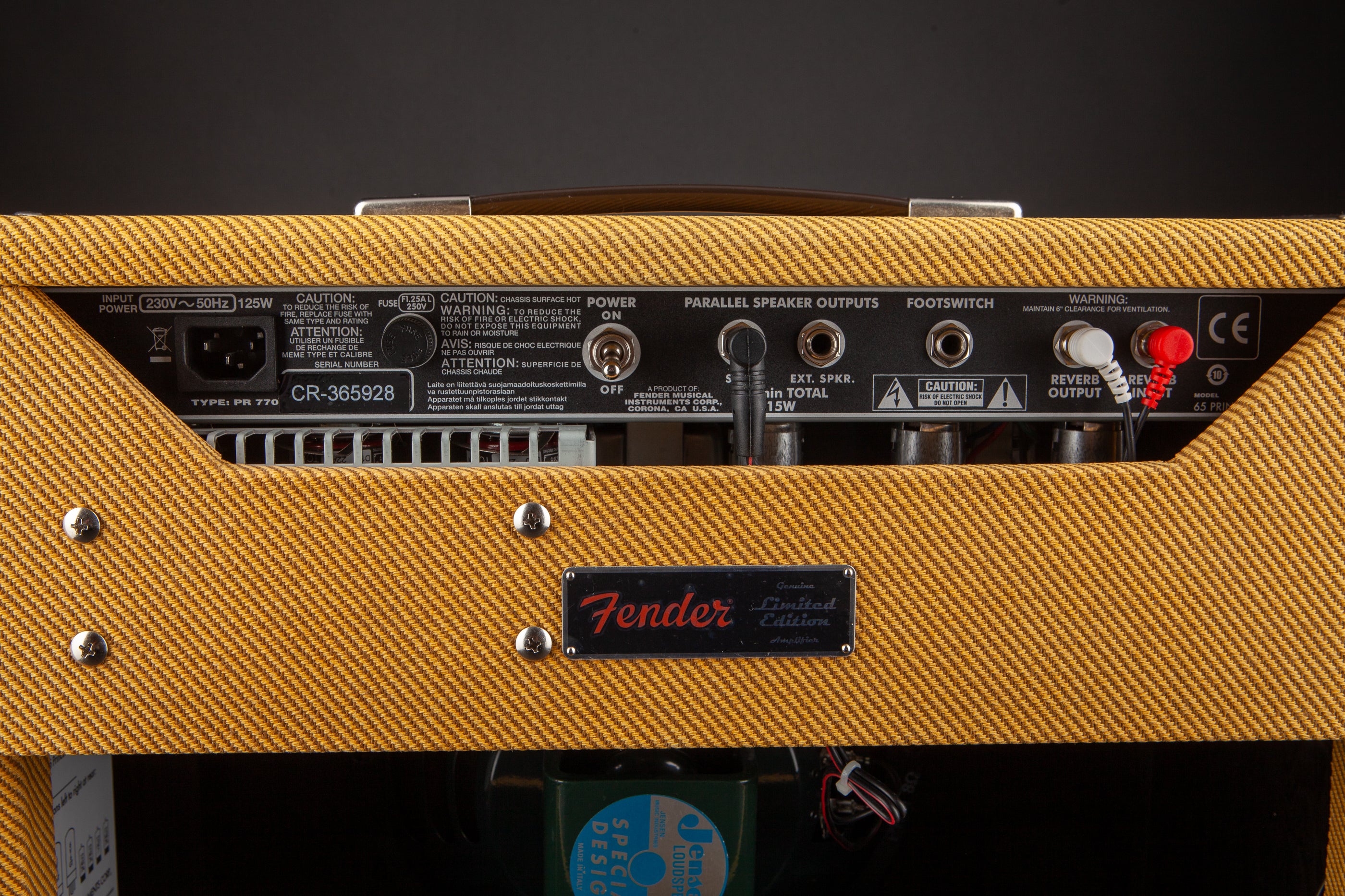 Fender: 65 Princeton Reverb Limited Edition Tweed
