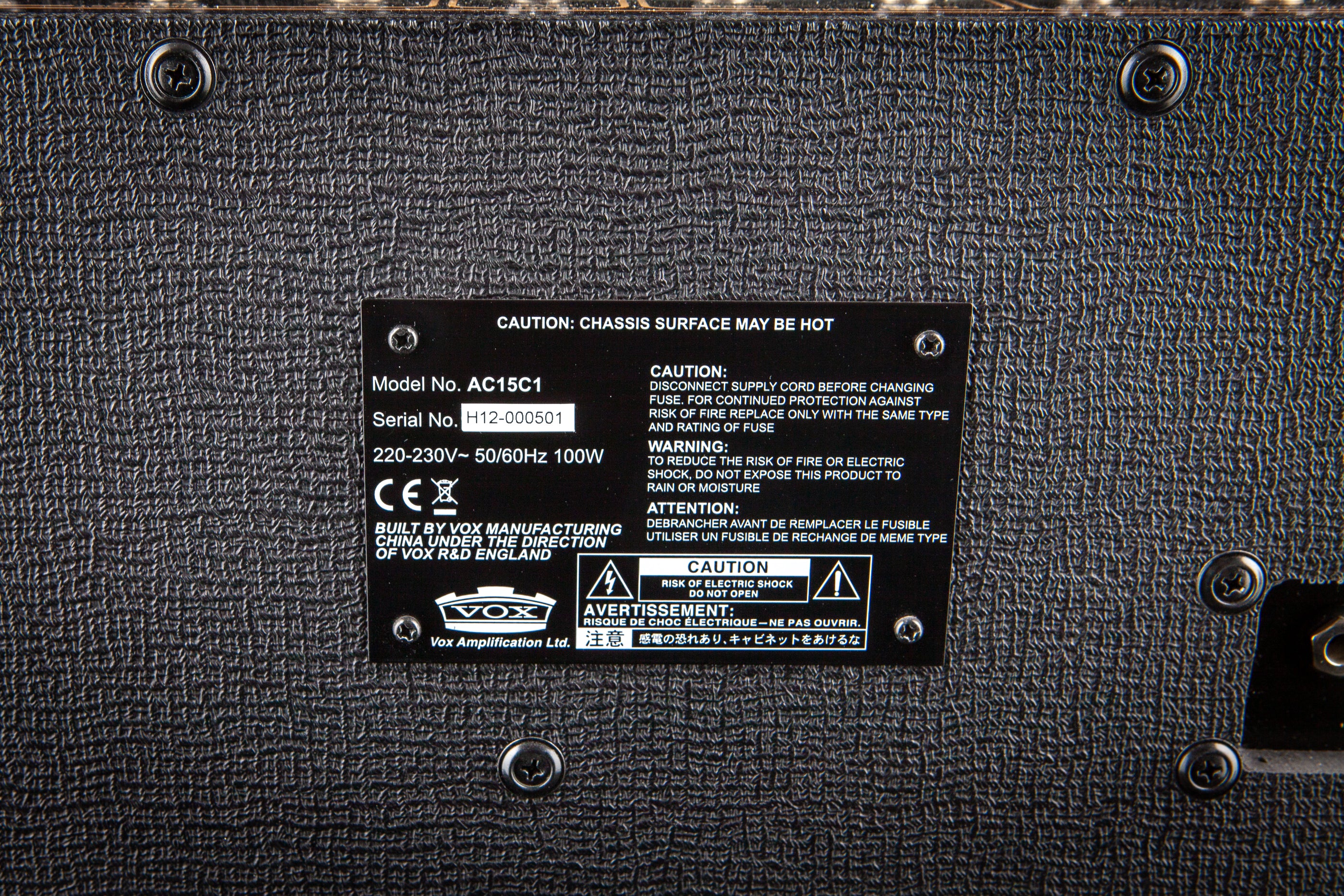 Vox: AC15 C1 1 x 12 Combo