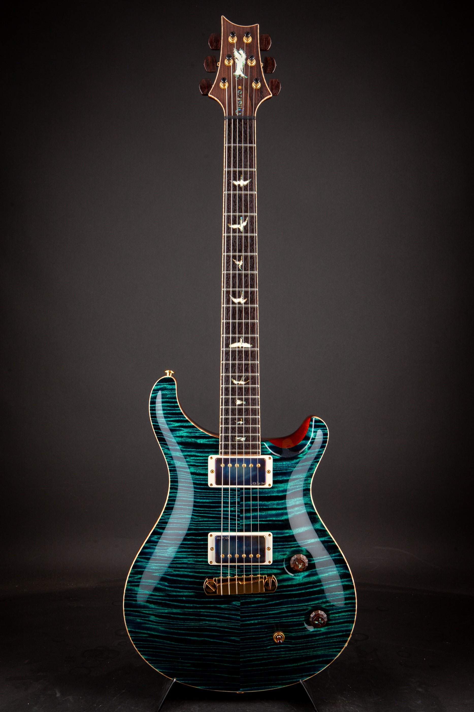 PRS Private Stock: Modern Eagle Quatro, Solid Rosewood Neck - Blue Green #2922