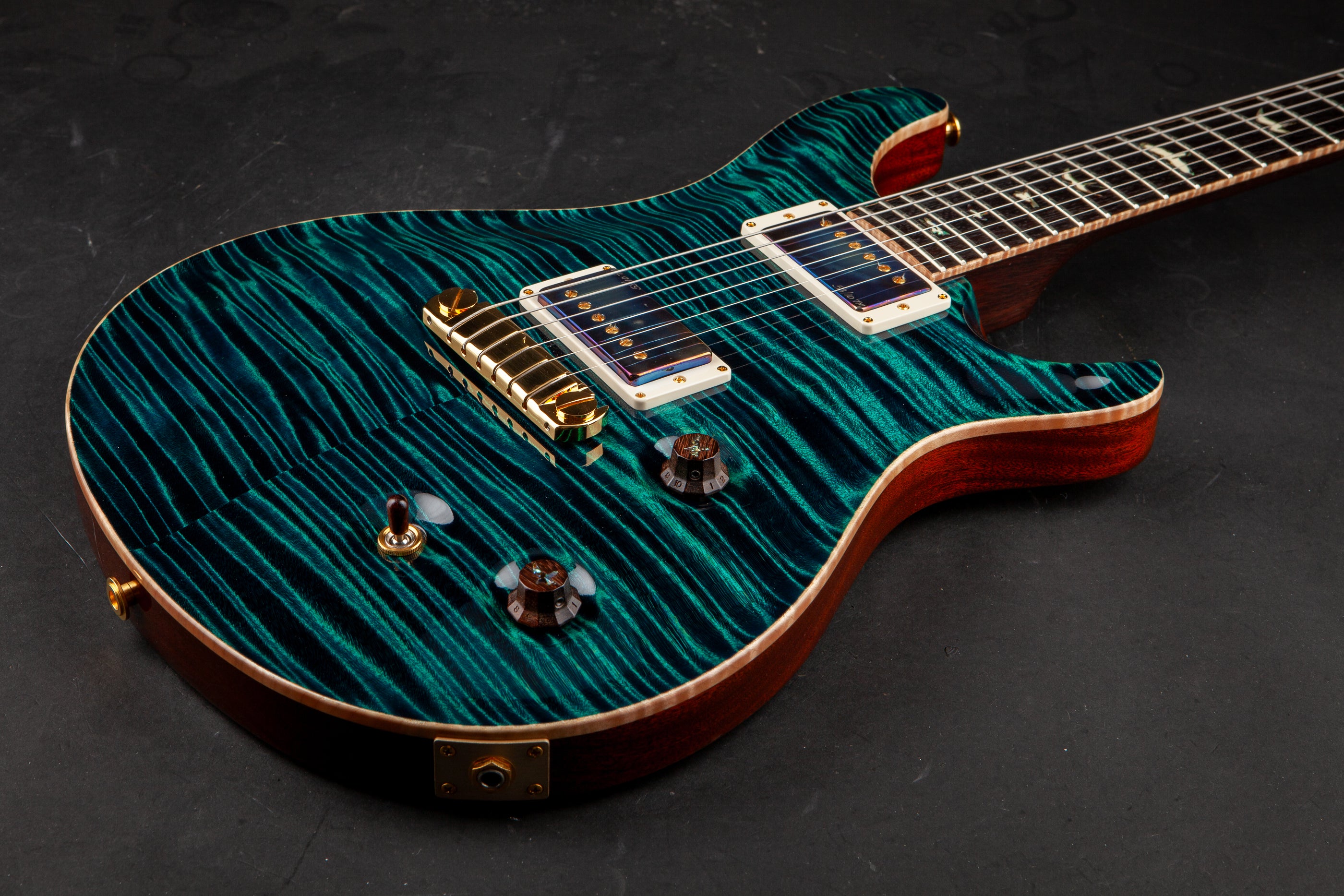 PRS Private Stock: Modern Eagle Quatro, Solid Rosewood Neck - Blue Green #2922