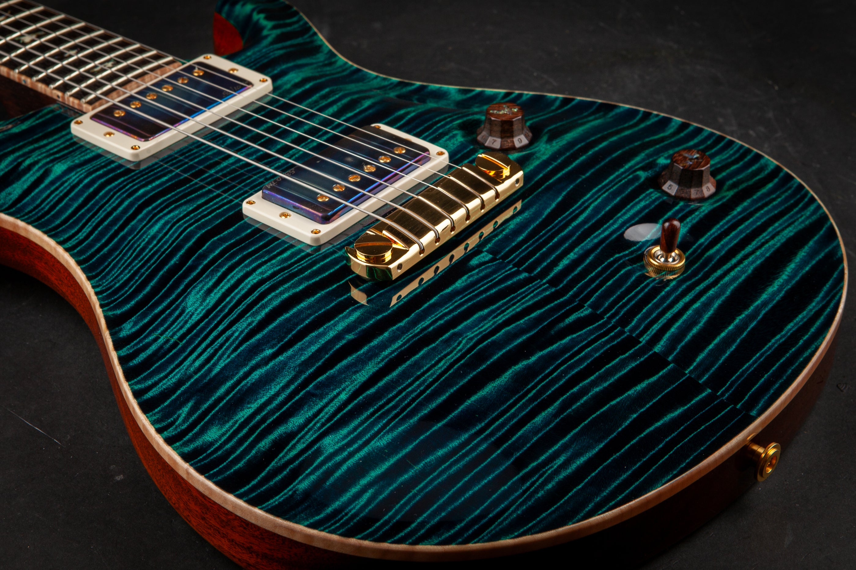PRS Private Stock: Modern Eagle Quatro, Solid Rosewood Neck - Blue Green #2922
