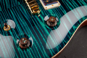 PRS Private Stock: Modern Eagle Quatro, Solid Rosewood Neck - Blue Green #2922