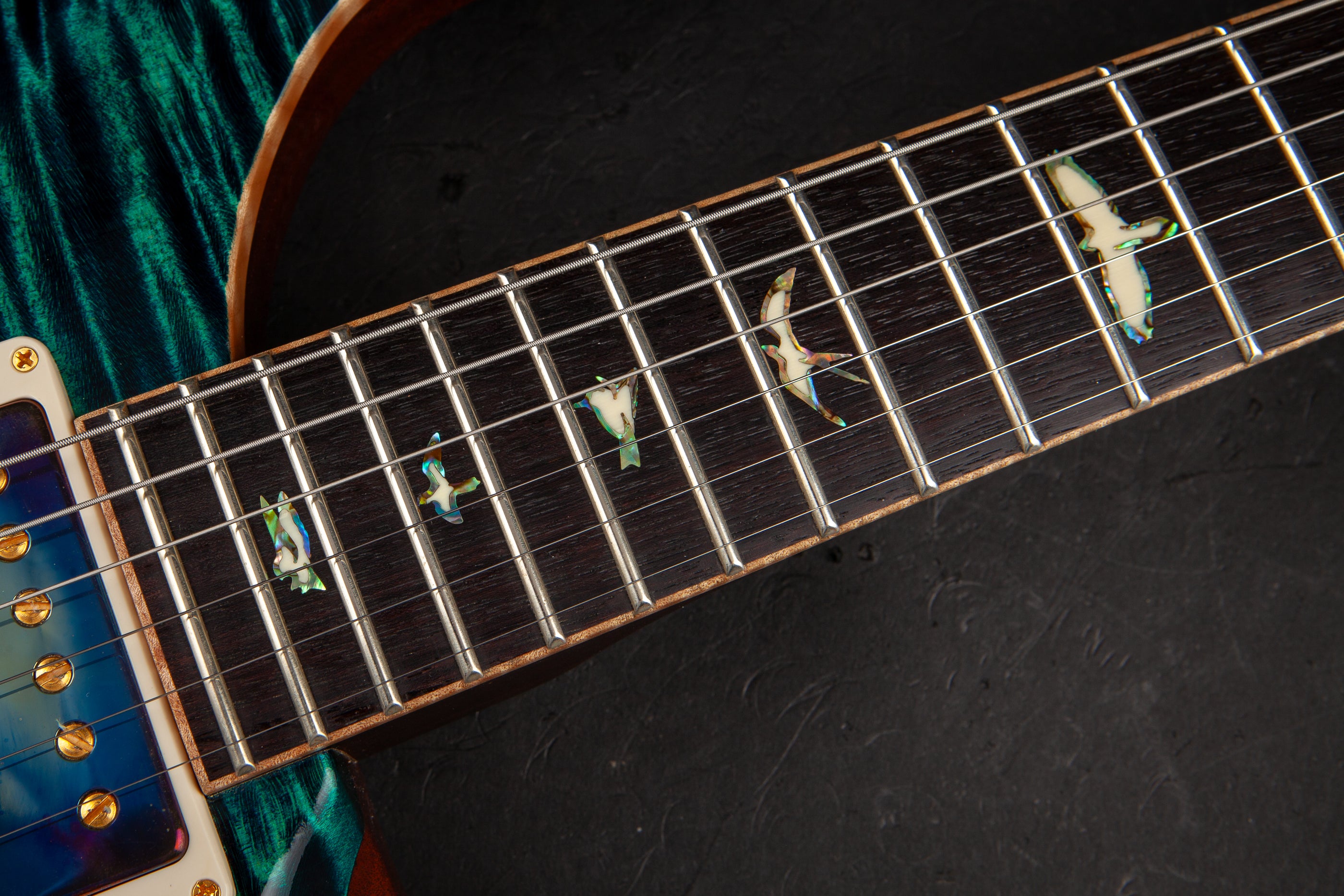 PRS Private Stock: Modern Eagle Quatro, Solid Rosewood Neck - Blue Green #2922