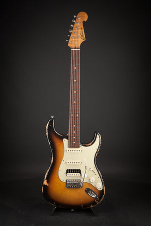 Luxxtone Guitars Choppa S Faded 3 Colour Sunburst #0182