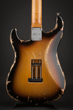 Luxxtone Guitars Choppa S Faded 3 Colour Sunburst #0182