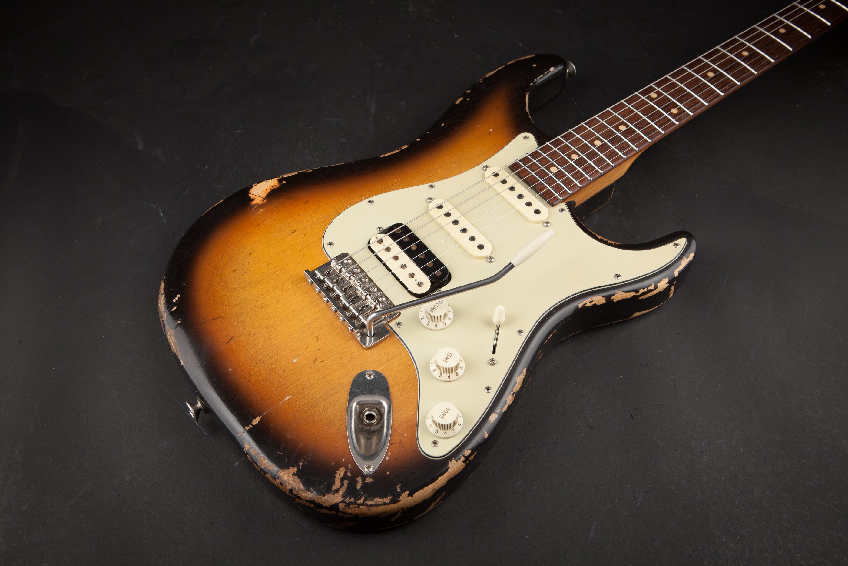 Luxxtone Guitars Choppa S Faded 3 Colour Sunburst #0182