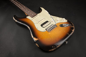 Luxxtone Guitars Choppa S Faded 3 Colour Sunburst #0182