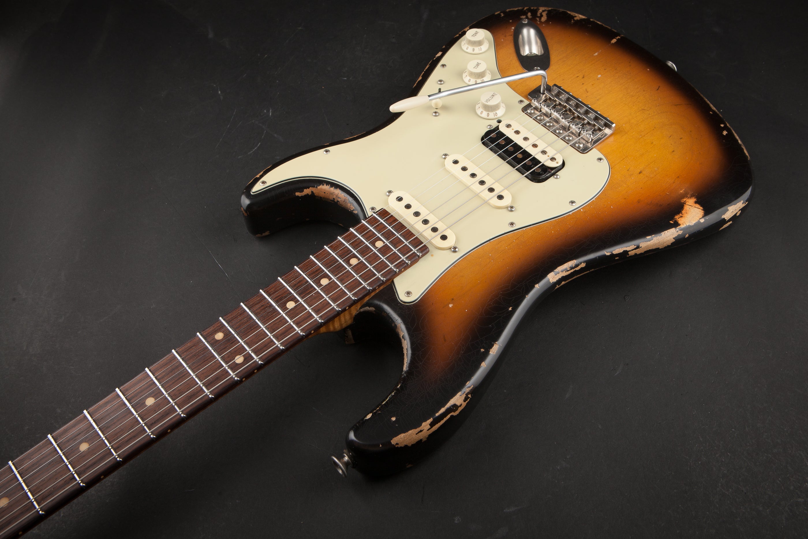 Luxxtone Guitars Choppa S Faded 3 Colour Sunburst #0182