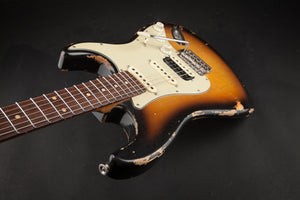 Luxxtone Guitars Choppa S Faded 3 Colour Sunburst #0182