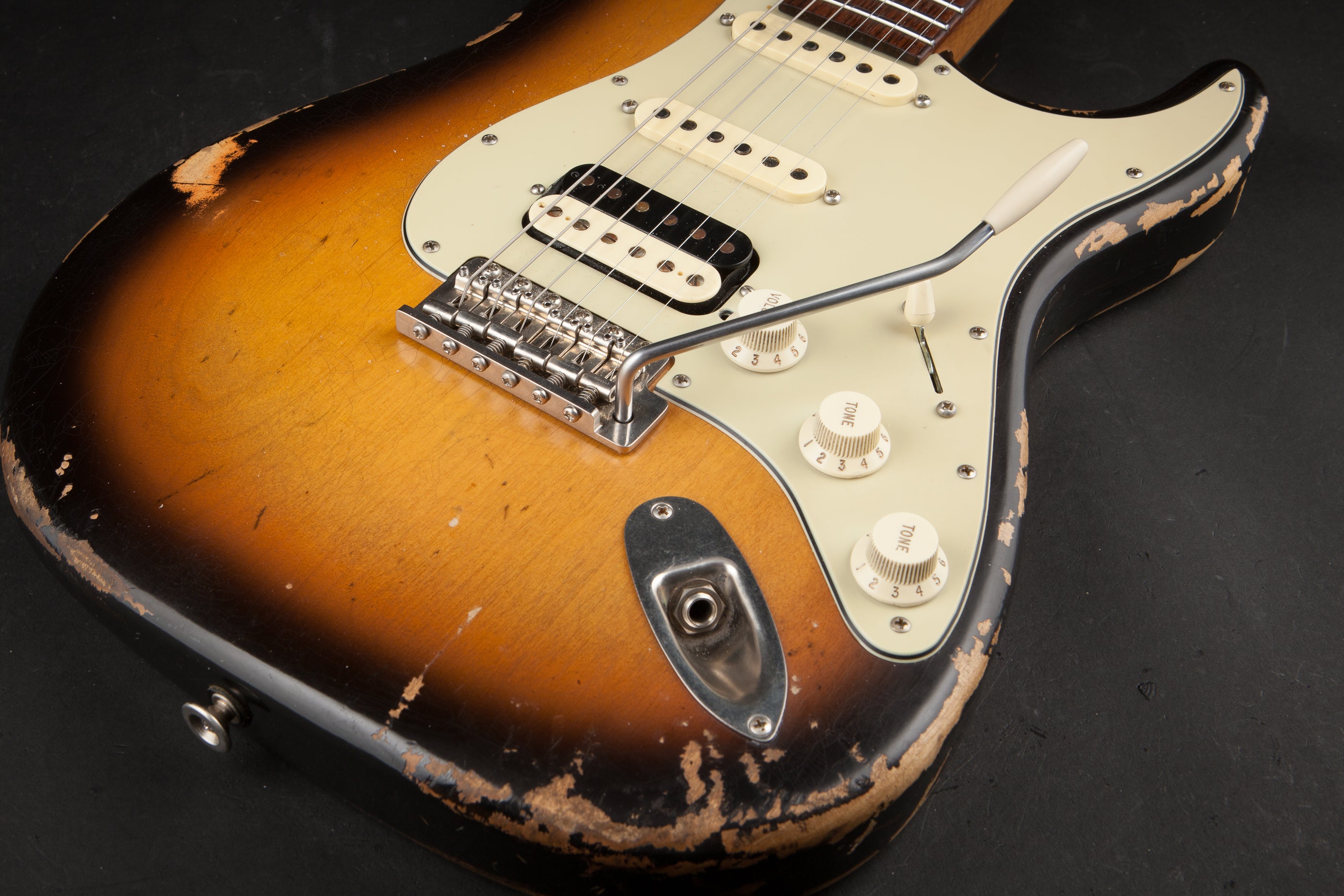 Luxxtone Guitars Choppa S Faded 3 Colour Sunburst #0182