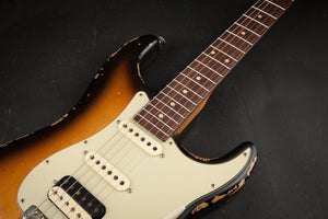 Luxxtone Guitars Choppa S Faded 3 Colour Sunburst #0182