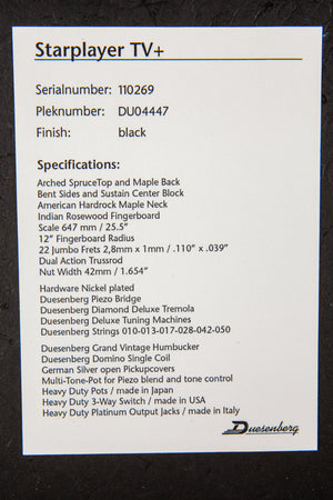 Duesenberg: Starplayer TV+ - Black #110269